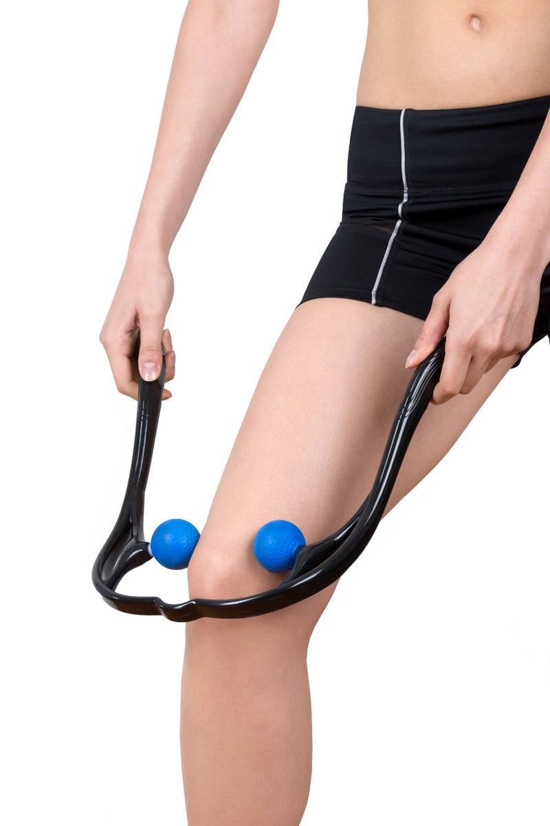 LuxFit Neck Massager, Neck and Shoulder Shiatsu Deep Tissue Trigger Point Manual Self Muscle Massage - Image 5